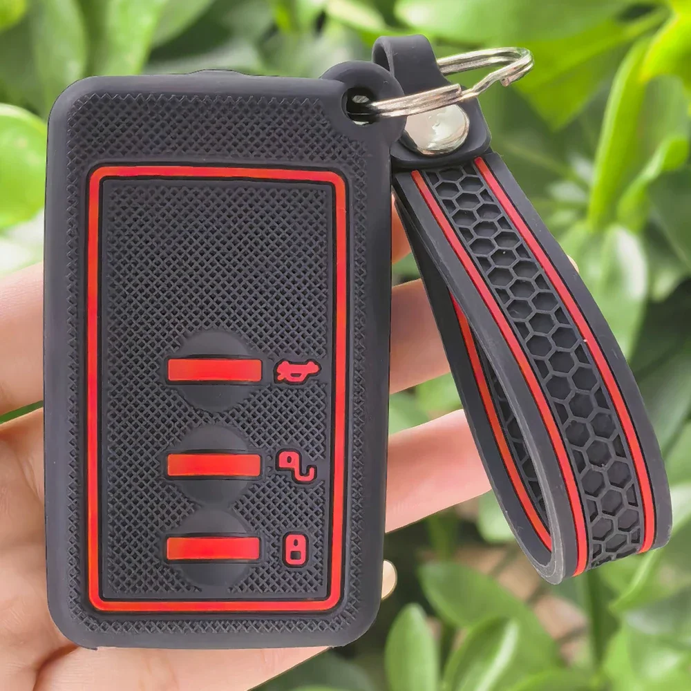 New Silicone For Subaru Forester Impreza Legacy 2007-2014 Key Case Shell Accessories Keychain Key Ring