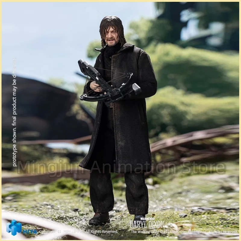 【متوفر】متوفر في المخزون الأصلي HIYA 1/12 The Walking Dead Daryl Dixon سلسلة رائعة من الرسوم المتحركة نماذج هدايا مخصصة