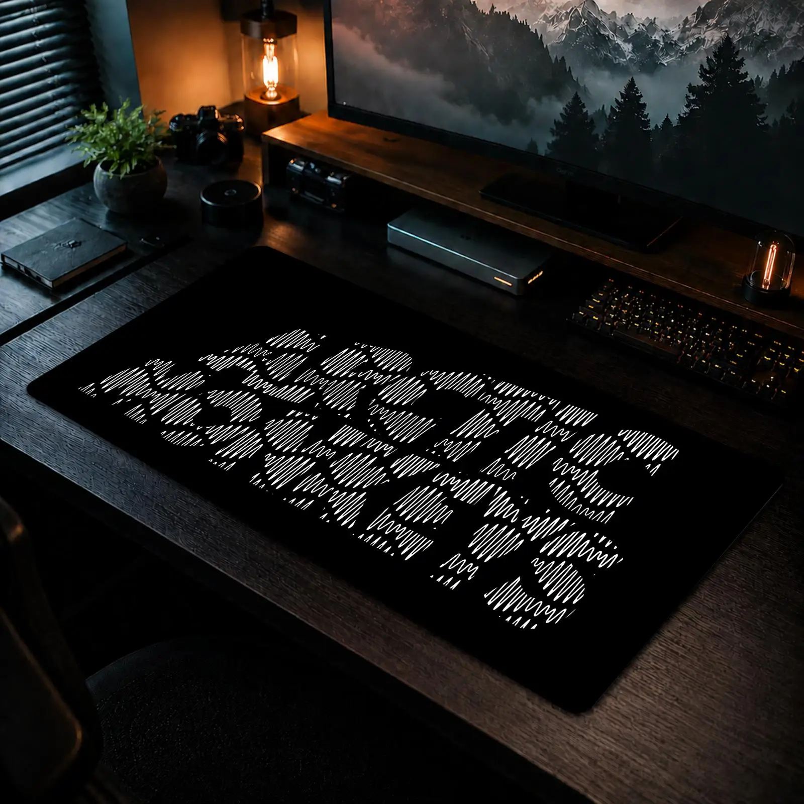 Arctic Monkeys Mauspad, Gaming-Büro, rutschfeste Schreibtischunterlage, DIY-Mauspad, große Gaming-Tastatur, Overlock