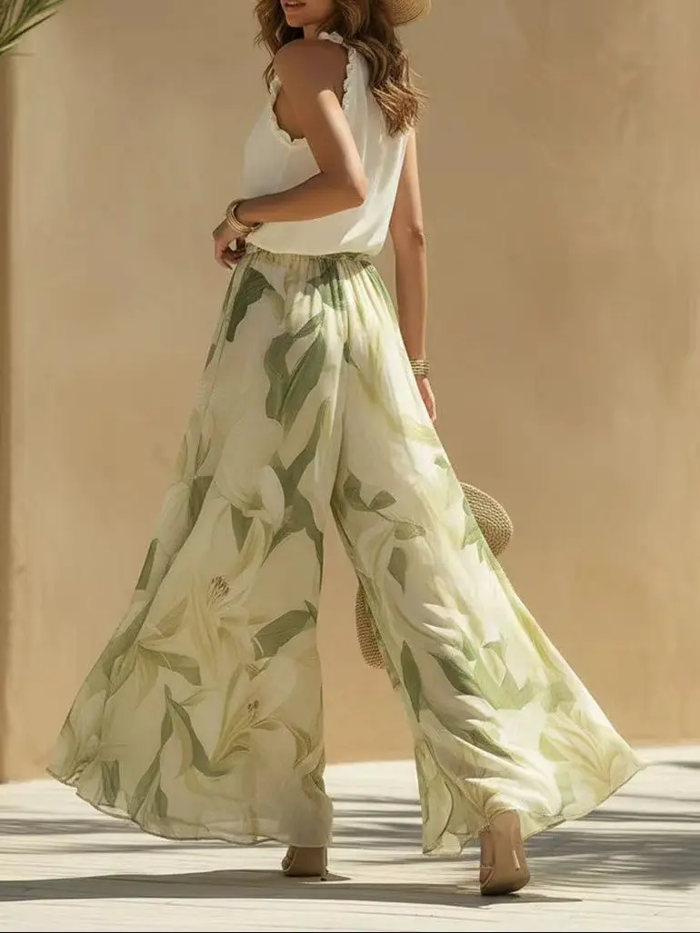 Autumn’s New Style: V-Neck, Slim-Fitting, Hibiscus-Edge, Elegant Dress.
