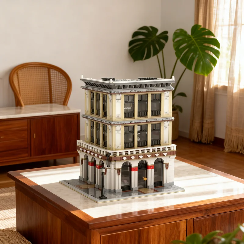2050pcs MOC MB05 Swiss Chocolate Shop Modular Streetscape Model Building blocks Architecture Christmas gifts toy idea Education