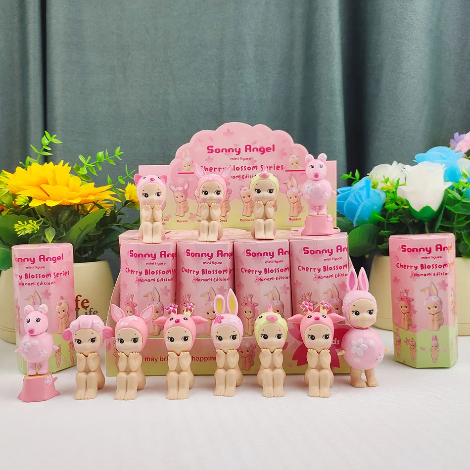 NewCherry Blossom Series Caixa Cega Hippers Mini Figura Cherry Blossom Series Action Figure Brinquedos Para Fãs Crianças Presente de Natal