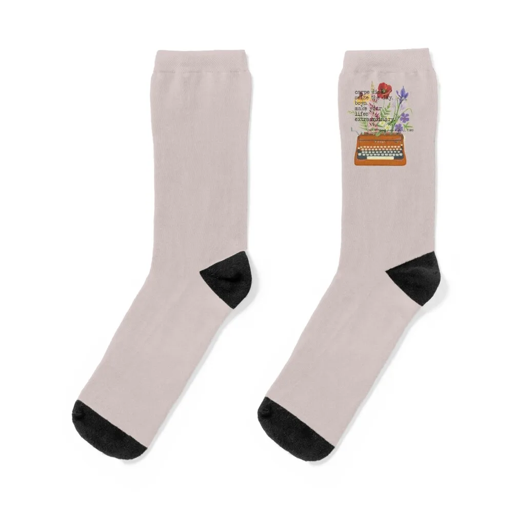 

carpe diem Socks fashionable Men's luxury Men Socks Luxury Brand Women's