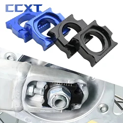 Motorbike Blue CNC Rear Chain Adjuster MX Axle Blocks For Yamaha YZ250F YZ450F YZ 250F 450F 2009-2019 2020 2021 2022 2023 Parts