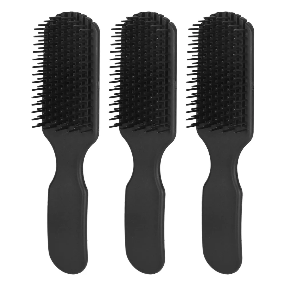 9 Rows Detangling Brush Wide Tooth Ergonomic Styling Brush Lightweight Portable Hair Comb Brush For Home Travel