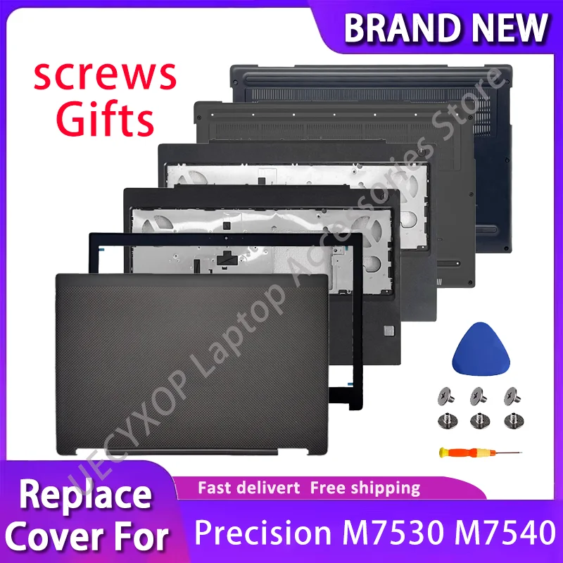 

New for Precision7550 7560 LCD Screen Back Cover Front Bezel Palmrest Top Bottom Case Laptop replacement case