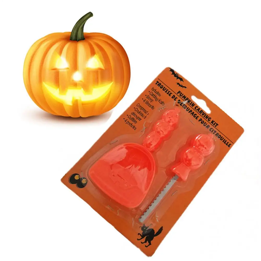 Halloween Pumpkin Carving Tools Pumpkin Lantern Carving Tools Set Sculpting Cutter For Halloween Party Family Kitchen Fall