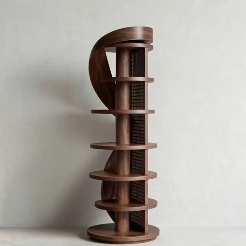 

Black Walnut Bogu Shelf New Chinese Solid Wood Bookshelf Household Bookcase Living Room Corner Shelf Floor Shelf