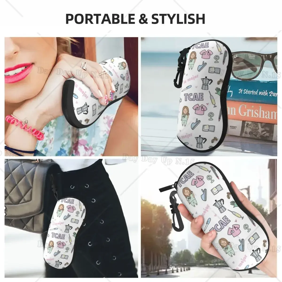 Enfermera En Apuros Nurse Doctor Glasses Case Unisex Student Accessories Glasses Storage Box Protector Eyeglasses Box image 6