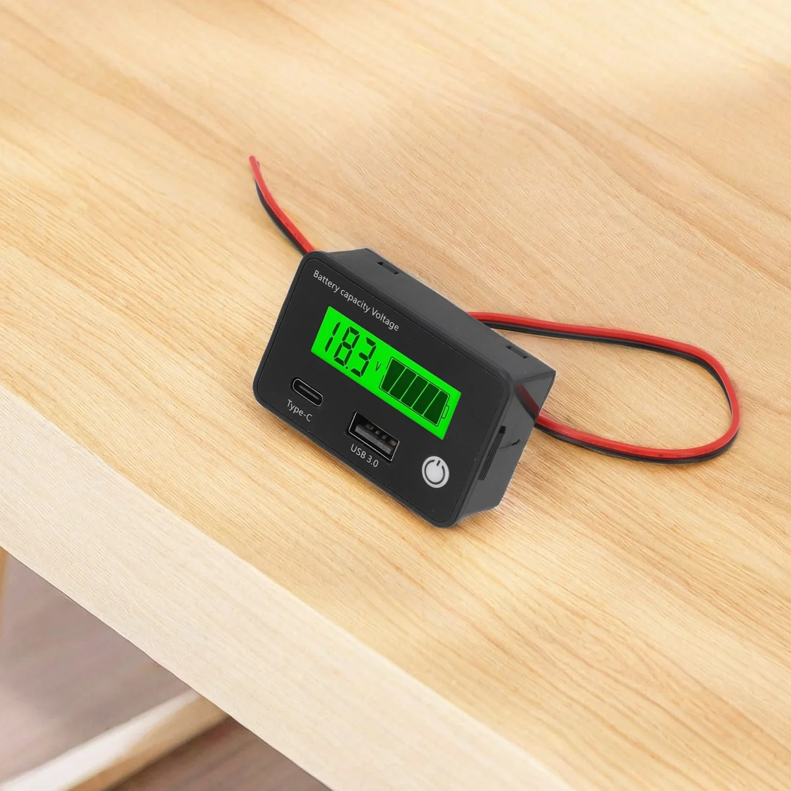 Battery Capacity Tester for Car and Motorcycle Use Measures Ternary Lithium and Acid Batteries in DC8 30V Range