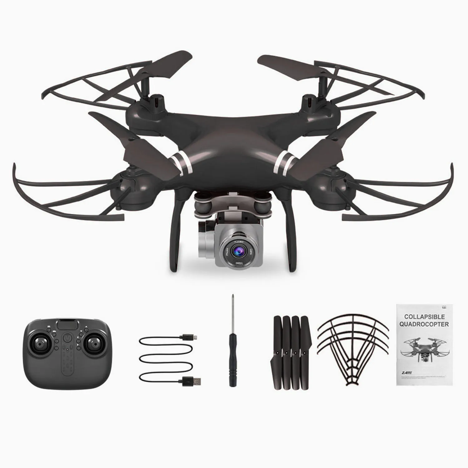 

HJHRC Four-axis aerial photography aircraft drone HJ14W HJ14Q remote control aircraft 7200P HD aerial photography KY101W