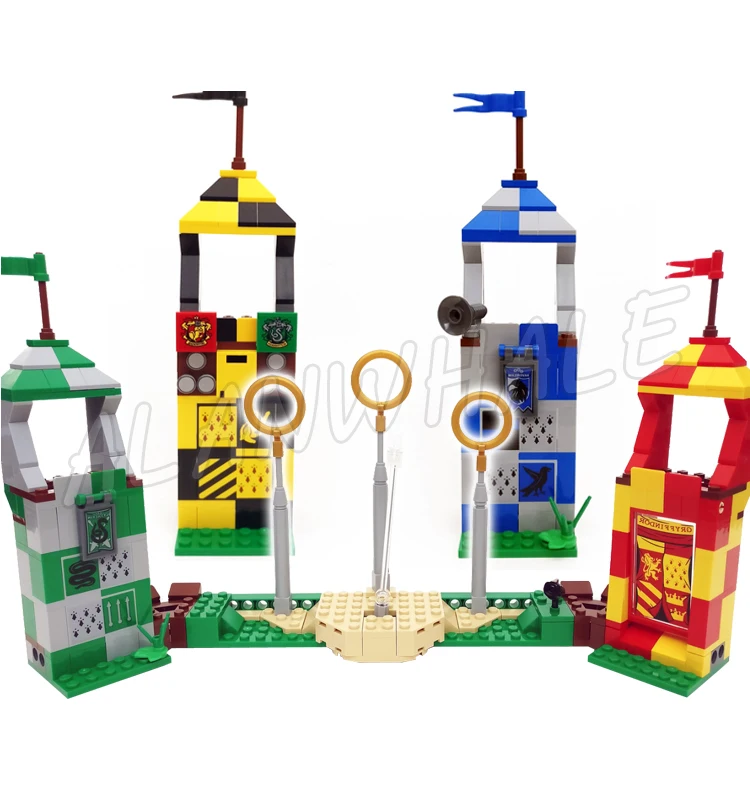 500pcs Magical World Wizarding Sport Match Moving Keeper function House Towers 11004 Building Kits toy Compatible With Bricks