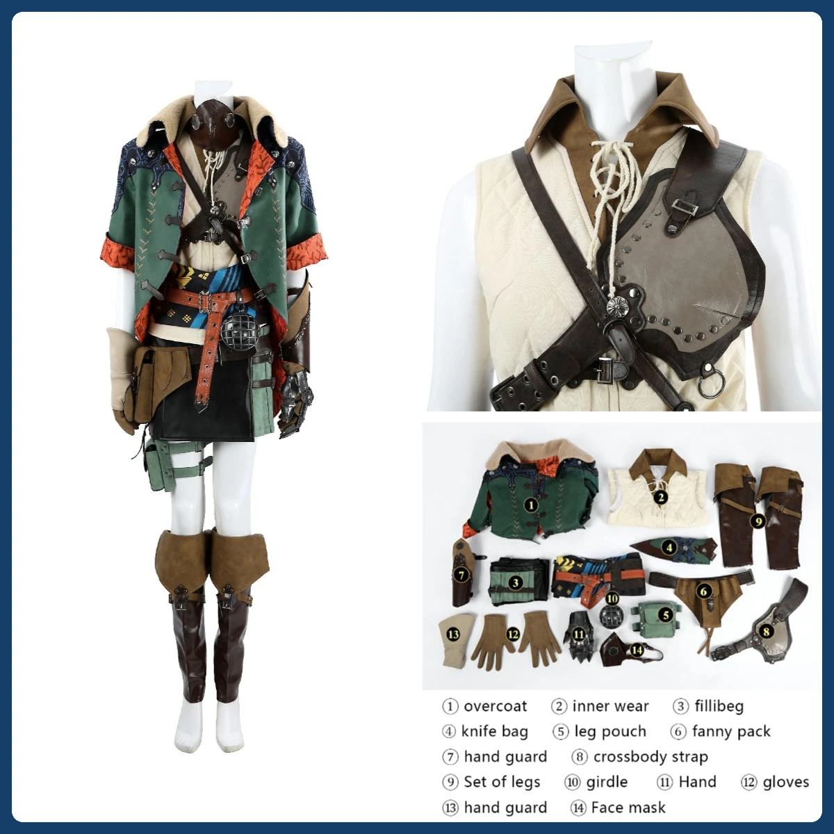Costume de Cosplay Hope Hunter Of Monster Wilds, vêtements de fête de carnaval d'halloween