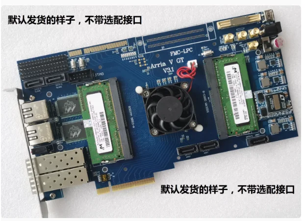 

Плата разработки для Asprike fpga pcie ArriaV Макетная плата Intel fpga sfp Ethernet srio