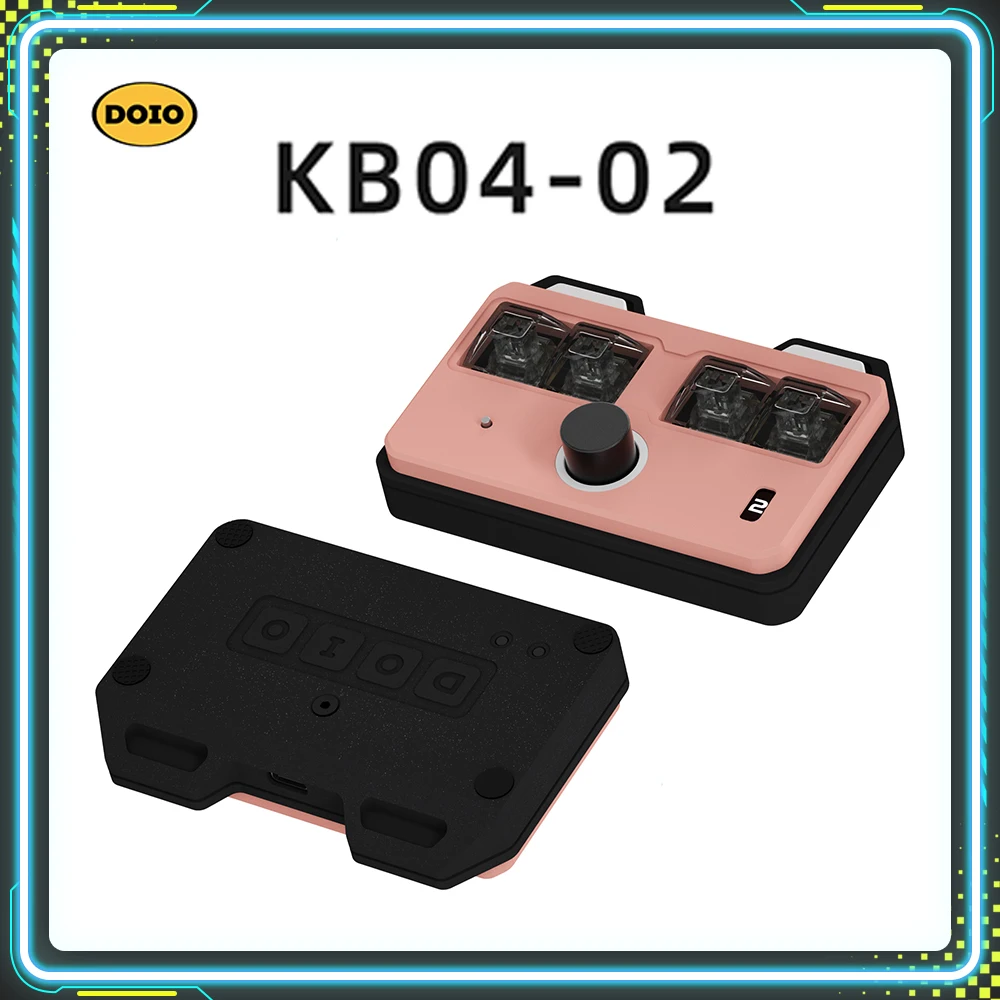 

DOIO KB04-02 Gaming Keyboard VIA QMK Aluminum Alloy Buzzer Solenoid Valve Customize Mechanical Keypad OLED E-sports Accessories