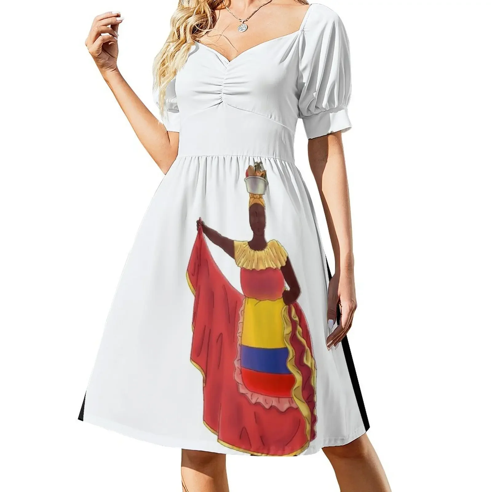 

Palenquera colombiana Sleeveless Dress Women's clothing clothes for woman Dress