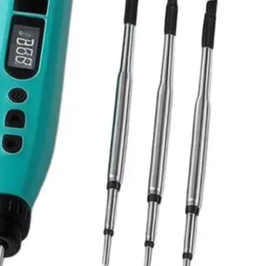 Rechargeable USB C Digital Soldering Iron 180-480C With LED Display And 3 Tips For Electronics Repair Welding Tool Portable Kit