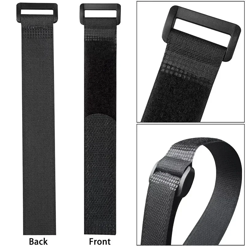 5/10 Stück wiederverwendbare Klettbänder zur Befestigung von Kabelbindern, Kabelbinder, Nylon-Sicherung von Drahtkabelbindern, Organizer-Befestigungsband – Detail 3