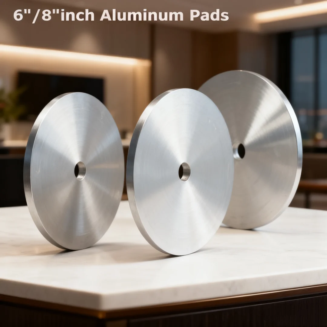 6inch/8inch Aluminum Pads 150mm/200mm Disc for Diamond Coated Flat Lap Polishing Abrasive Wheel Gemstone Grinding Machine