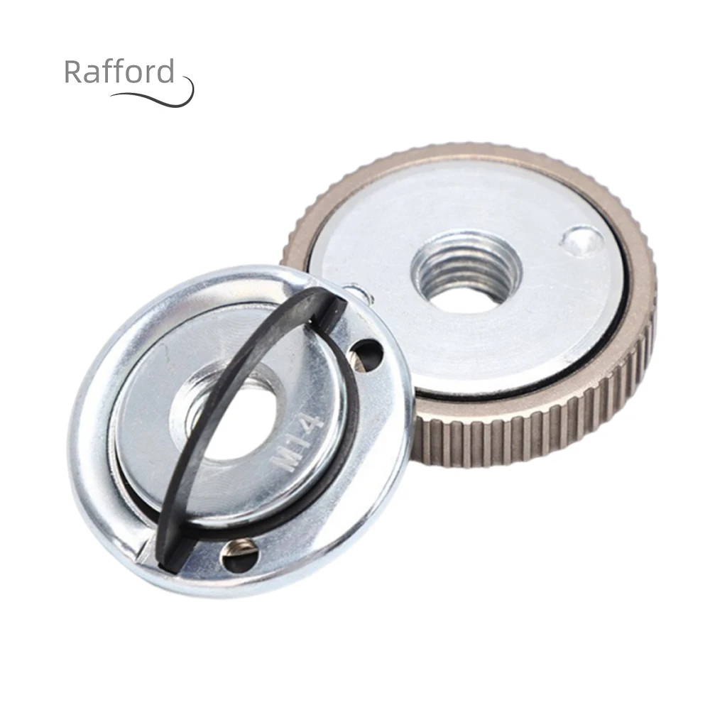 M14 Thread Angle Grinder Self-Locking Pressing Plate Angle Grinder Quick Release Flange Nut Clamping Power Chuck Tools Parts 1PC