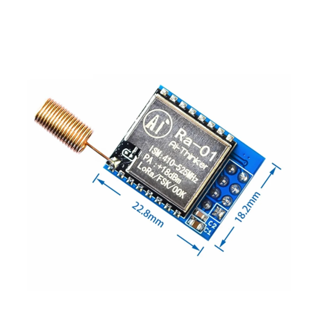 Ra-01 LoRa SX1278, módulo de transmisión de espectro de extensión inalámbrico de 433M, más lejano, 10KM