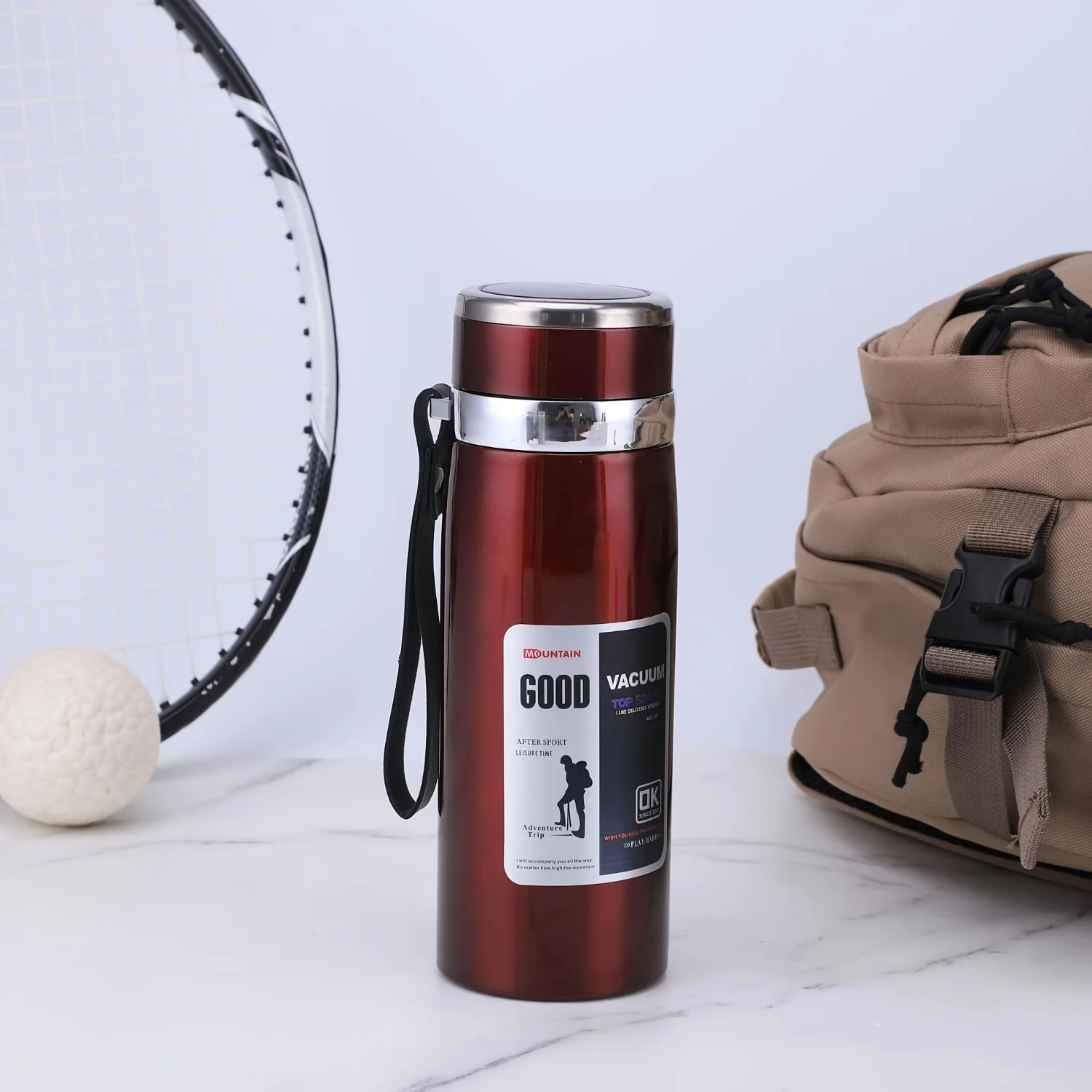 1000ml 316 Stainless Steel Insulated Cup, Large Capacity Tea & Water Bottle for Outdoor Camping Travel - Portable & Durable