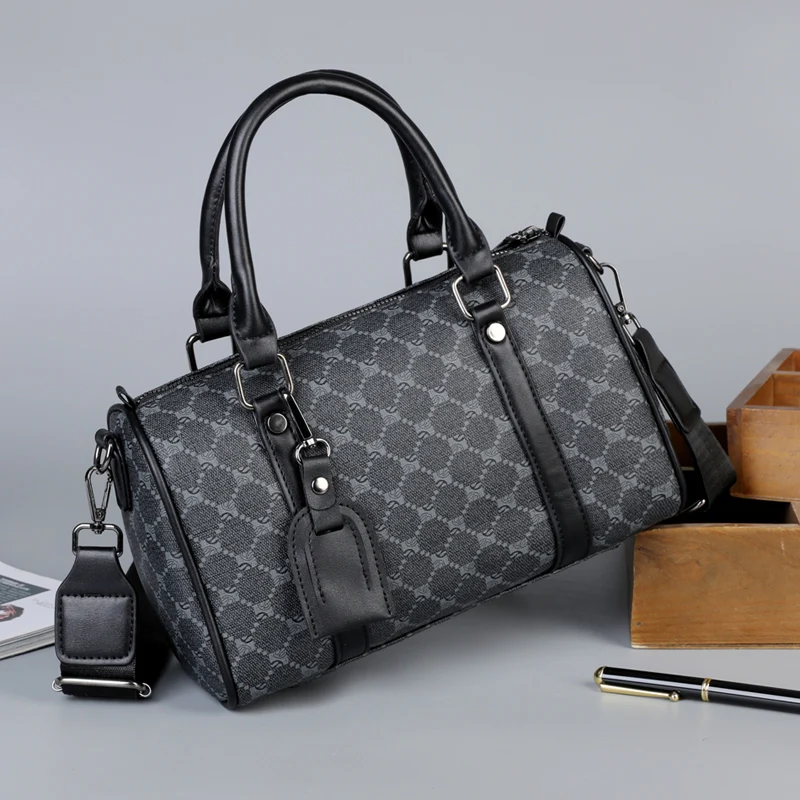 

Men's Fashion Plaid Multifunctional Wear Resistant Waterproof Large Capacity Travel Business Luggage Bag Handbag Shoulder Bag