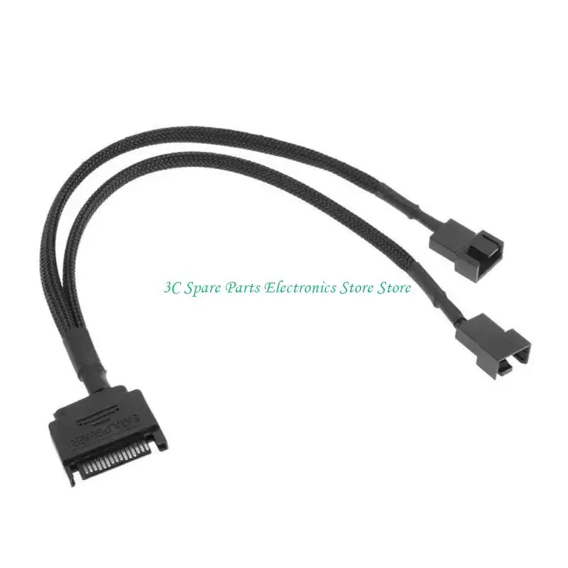 SZ 15 Pin to 1/2 Cooling Fan Extension Cable Adapter Cable Connector