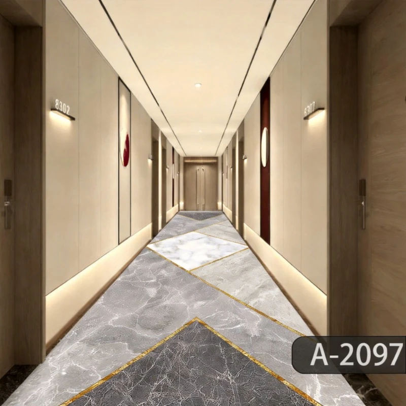 Retro European Long Corridor Carpet Runner Home Hotel Hallway Decor Strip Rug Washable Villa Stairway Floor Mats Home Decoration