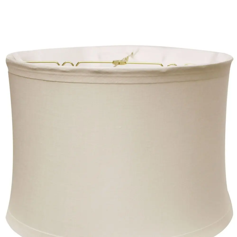 طبل عاكس الضوء الأبيض الكتان 16x17x12 بوصة Softback غسالة مجرب ل الجدول مصباح أرضي غرفة المعيشة غرفة نوم مكتب إضاءة ديكوريّة