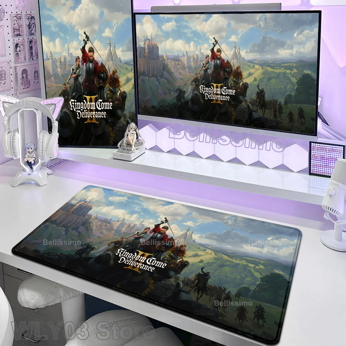 

Game Kingdom Come Deliverance 2 MousePad XXL Gaming Keyboard Tablepad 90x40cm tapis de souris Pc Accessories Desktop Pad Playmat