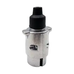 12v 7pin Aluminum Alloy Plug Trailer Connector Plug Socket EU Plug For Cars Boats Accessories