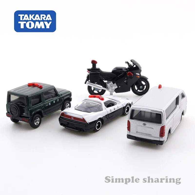 Takara Tomy Tomica Politie Voertuig Collection 4 Set (NSX-R, Jimny, Hiace, Honda Vfr) kinderen Speelgoed Motor Voertuig Diecast Metaal Model