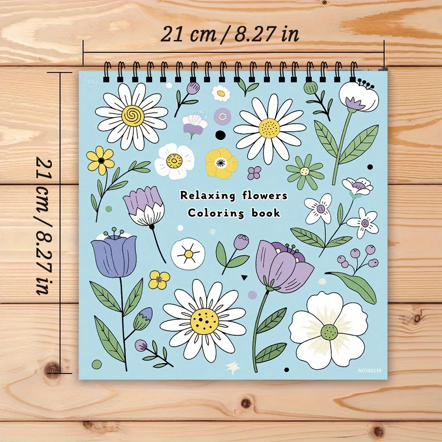 Adult Fresh Flower Coloring Book - 8.27