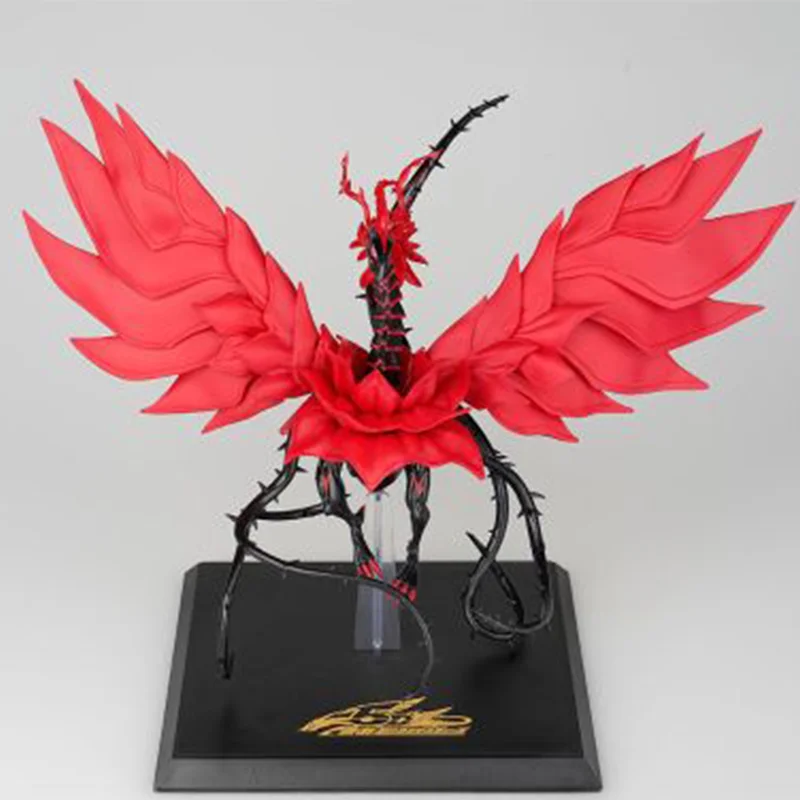 En existencia ¡Original Yu-Gi-Oh! Juego de cartas oficial, figura de Anime de la Legión de los monstruos del dragón rosa negro, modelo de coleccionista, adorno, juguete para regalo