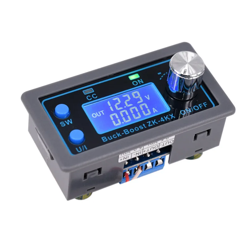 

Регулируемый модуль питания Buck-Boost 4A/5A 80W с цифровым дисплеем, программируемый (CC/CV)