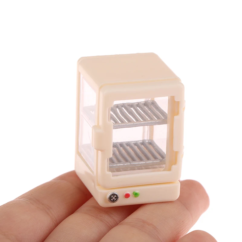 1/12 Dollhouse Bread Desserts Display Cabinet Model Dollhouse Mini Kitchen Furniture Decoration Dolls House Accessories