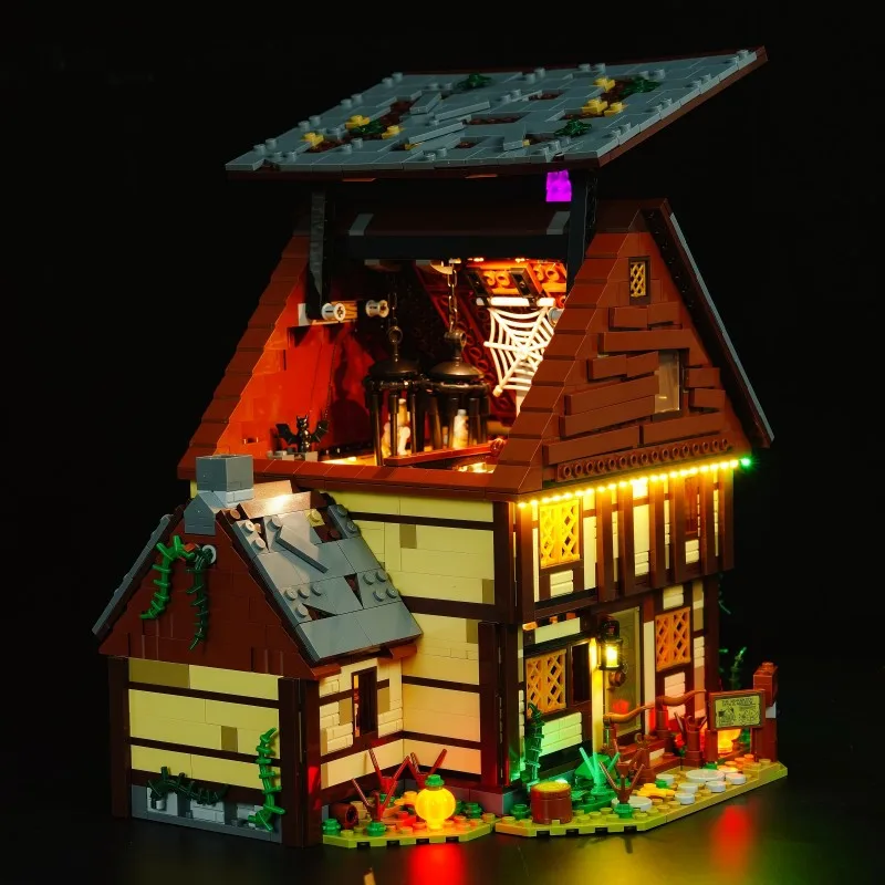 MAXCXT LED Light Set For LEGO 21341 Disney Hocus Pocus: The Sanderson Sisters' Cottage DIY Decorative Lamp Not Building Blocks