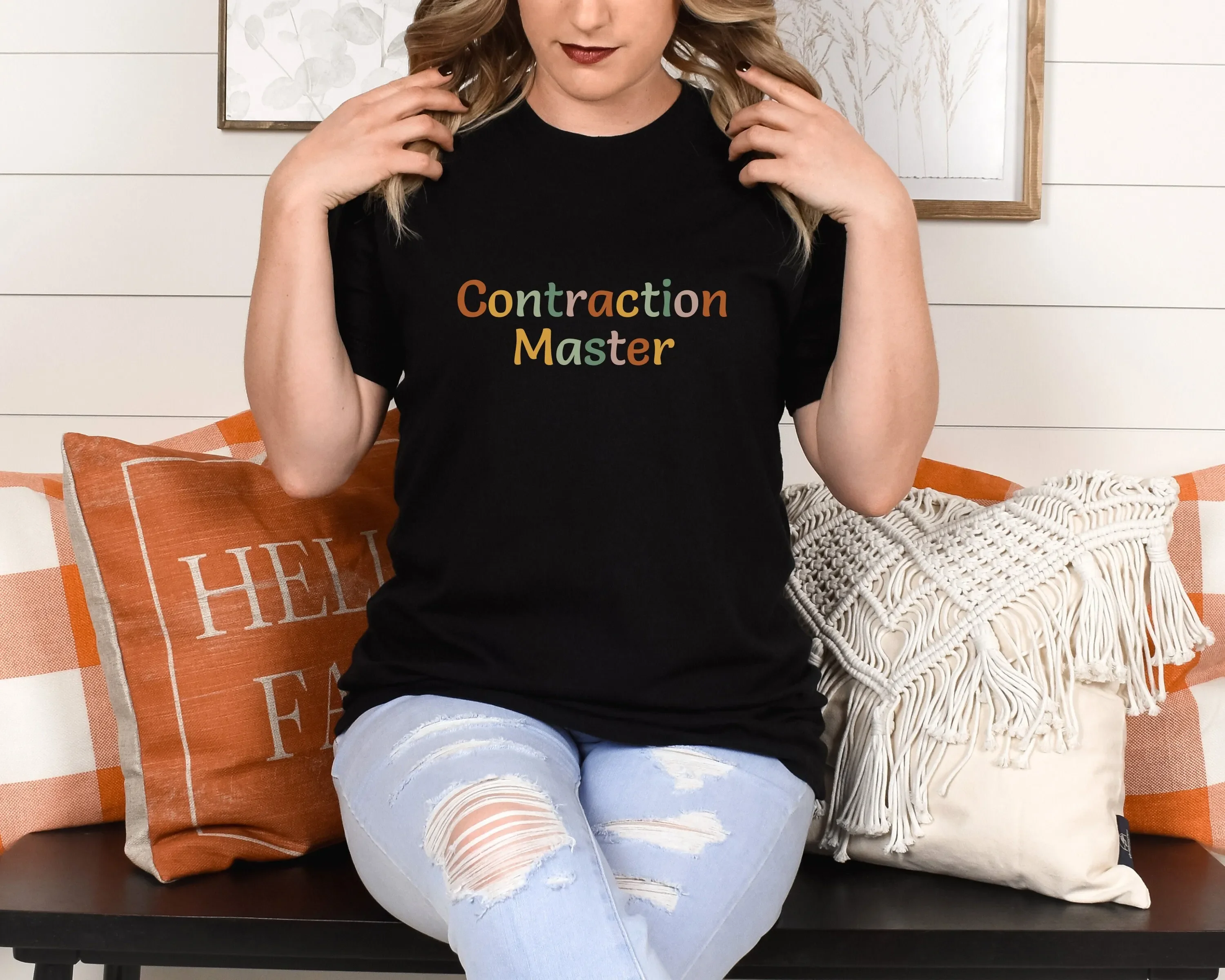 Doula T Shirt Contraction Master Birth Postpartum Midwife First Time Mom Labor And Delivery Top Neonatal