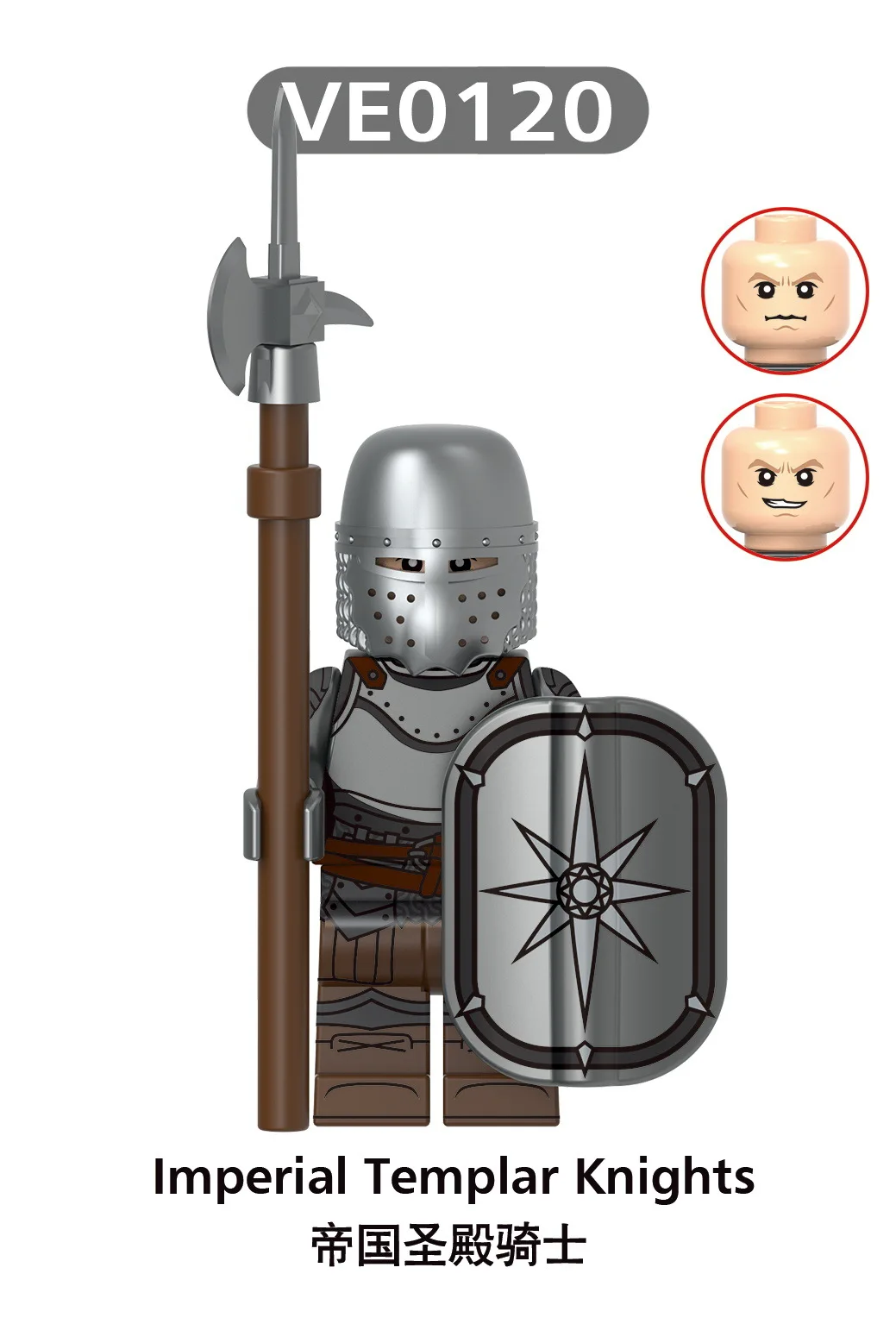 Caballero Medieval, Caballero Halcón Negro, Guerrero Guardia, Bloques de Construcción, Castillo, Figuras de Soldados Militares, Accesorios de Guerra, Ladrillos, Juguetes