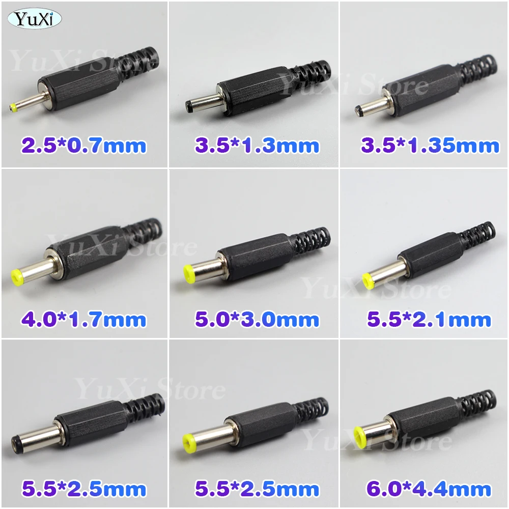 5.5*2.1mm DC Power Supply Jack Socket Connector DIY Male DC Power Plug 5.5*2.5mm 3.5*1.35mm 5.0*3.0mm 6.0*4.4mm Adapter - Image 2