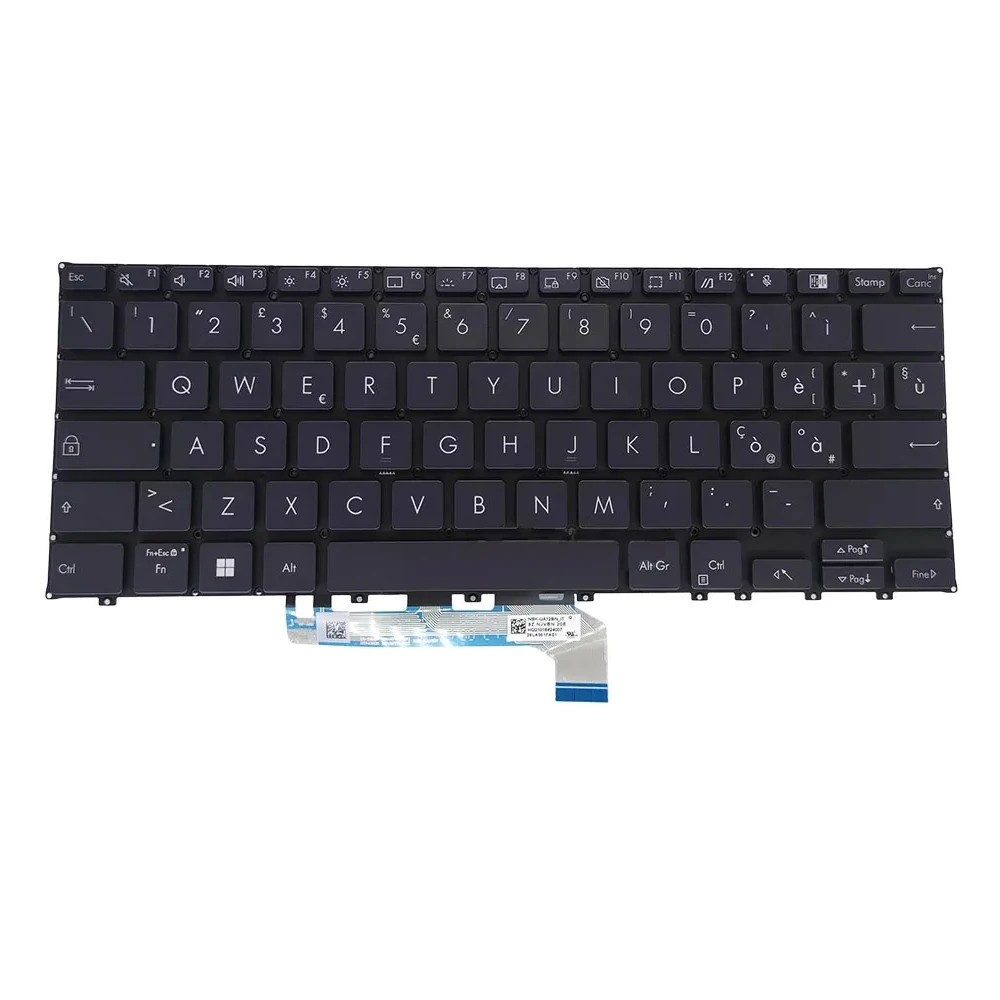 Imagem -03 - Teclado Retroiluminado para Asus B5302 B5302f B5302fea B5302fba Russo ru Italiano