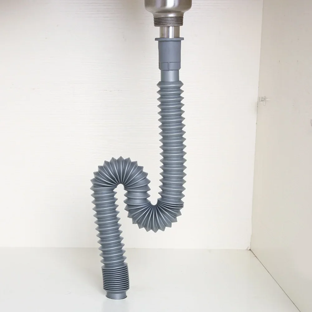Drain Hose for Standard Drain Outlets with Flexible Body and Fixed Head Configuration for Reliable Water Removal