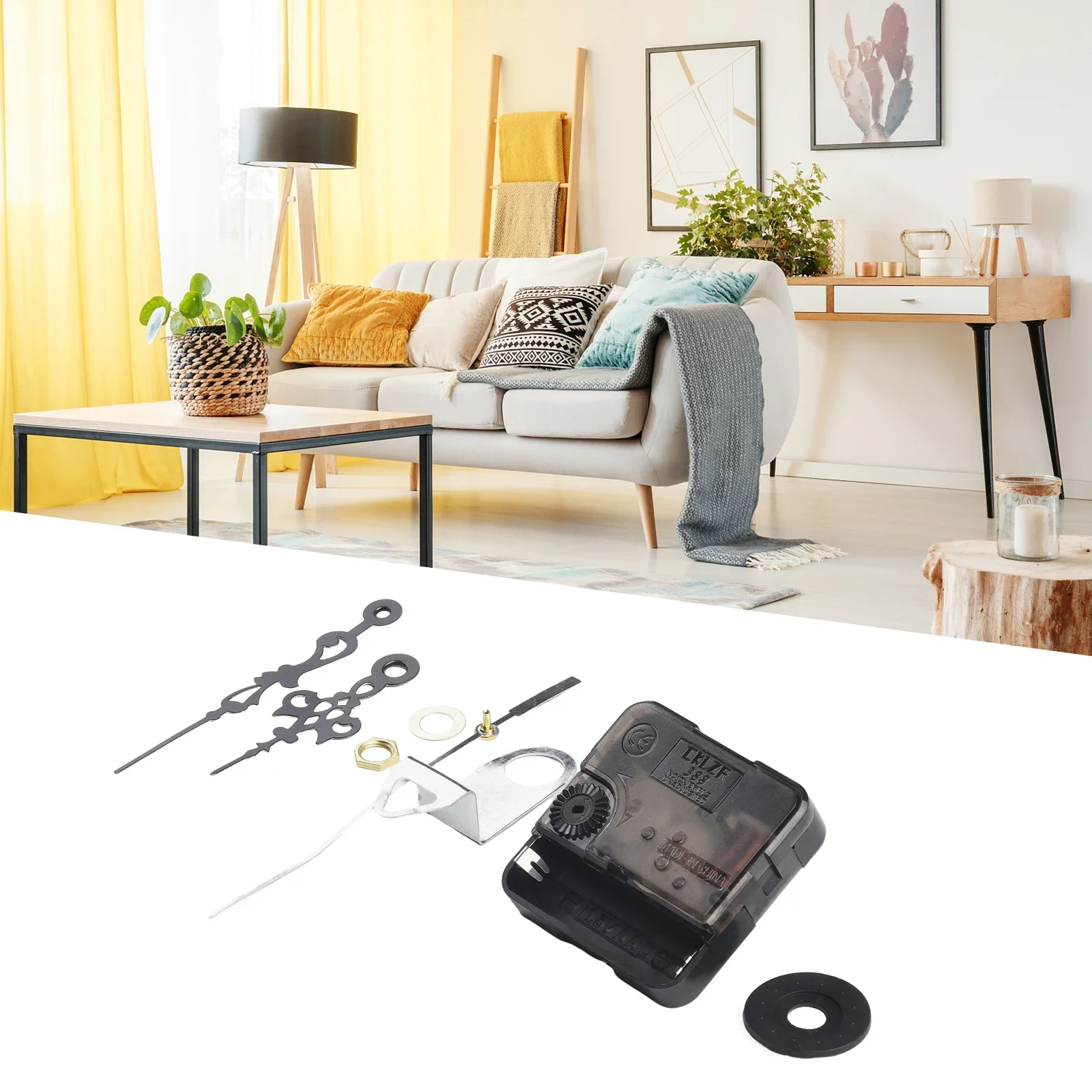 5.6x5.6x1.6cm Sweep Quartz Clocks Movement Kit DIY Silent Large Wall Clock Precision Repairing Mechanism Parts DIY Decor
