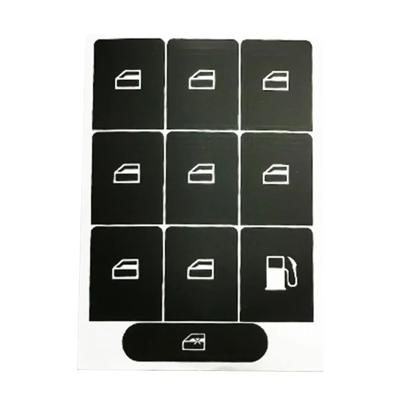 for GOLF MK5 for PASSAT B6 Car Door Window Lift Button Stickers Switch Interior Decoration car button sticker Car Styling Access