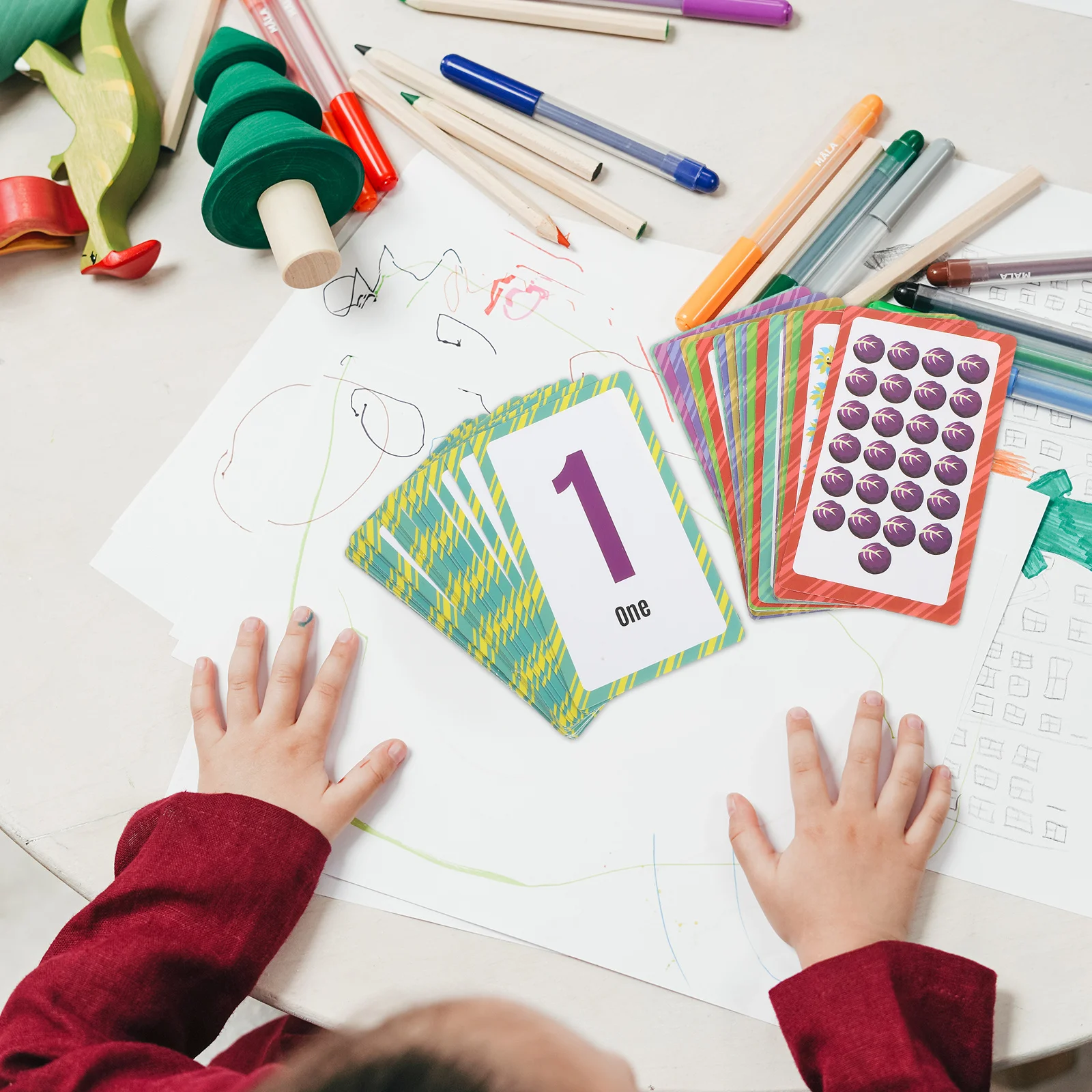 1 Set Numero Flash Per I Più Piccoli Giochi Educativi Portatile Per Bambini Giocattolo Cognitivo Per Bambini Apprendimento Domestico Flash Card Per Bambini