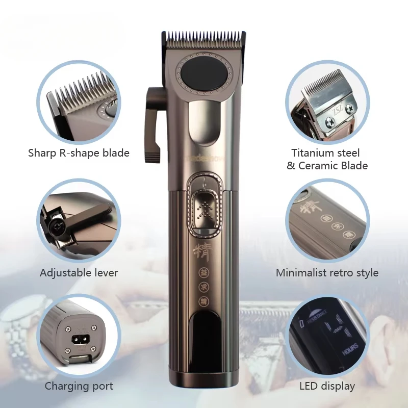 M8F Professional Electric Men Hair Clipper Trimmer Rechargeable Factory Direct Salon Series Barber Skin Safe Clipper