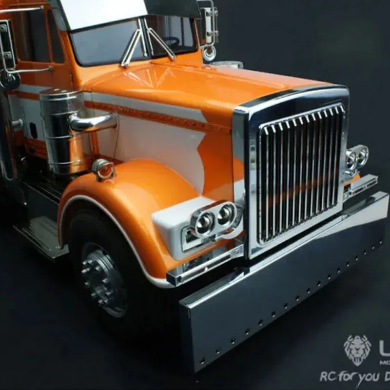 LESU Model Part Metal Front Bumper For Tamiya King Gl RC 1/14 Tractor Truck Car Diy Outdoor TH02304 Rc accessories