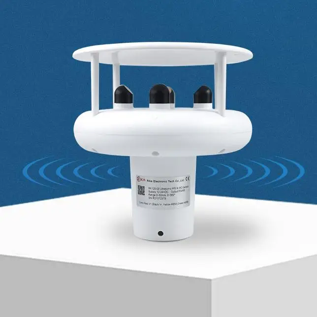 

Метеорологический мини-монитор Rika RK120-03, компактная метеостанция Rs485, ультразвуковой анемометр с датчиком направления скорости ветра A