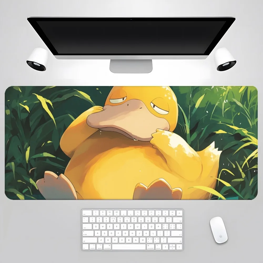 Pokemon Psyduck Mauspad Gamer PC Gaming Zubehör Gummi matte xxl Deskmat Matten Tastatur Schrank Mause Laptops